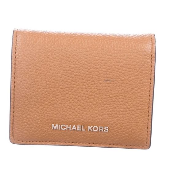 Michael Kors MK Jet Set Tan Brown Travel Carryall Card Case Wallet - Picture 1 of 8